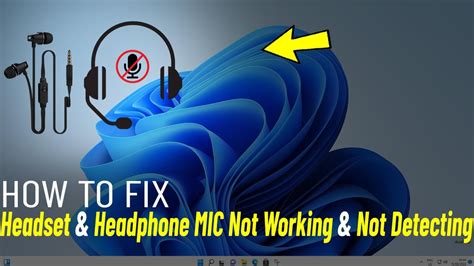 earphones with mic not working on pc